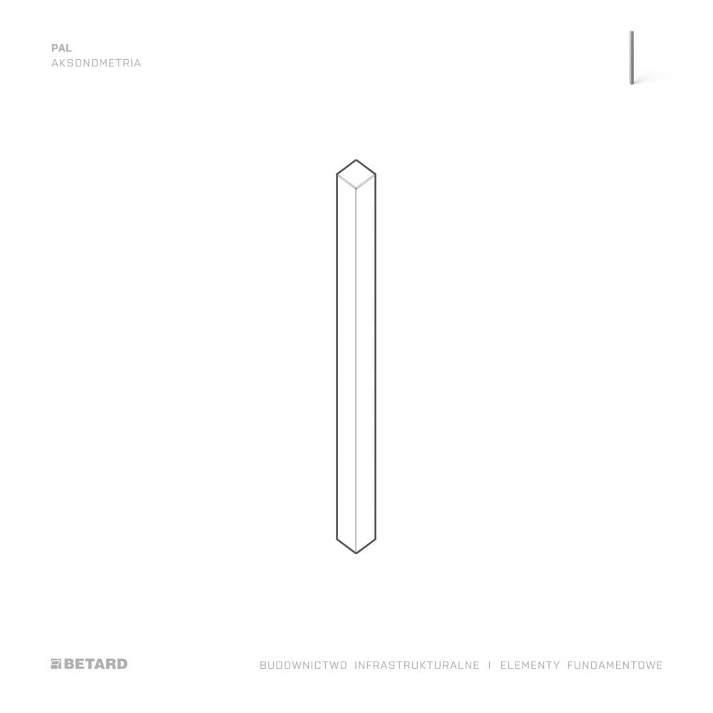 Pale prefabrykowane - aksonometria